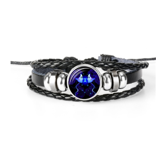 Zodiac Constellation Bracelet Braided Design Bracelet For Men Women Kids