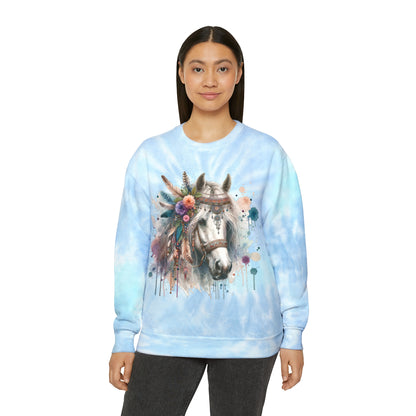 Boho Horse Tie-Dye Sweatshirt