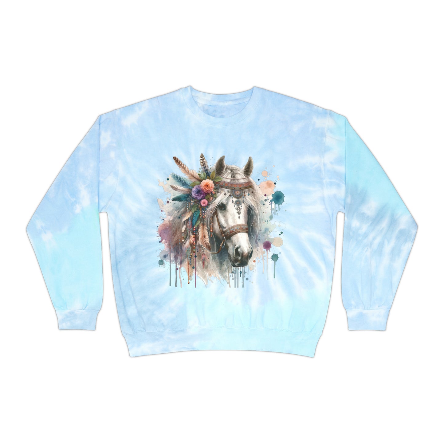 Boho Horse Tie-Dye Sweatshirt