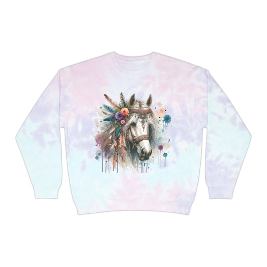 Boho Horse Tie-Dye Sweatshirt