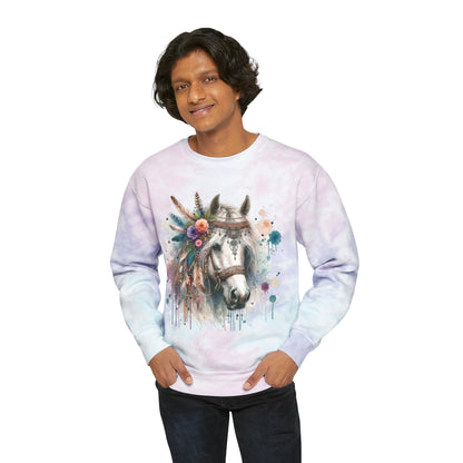 Boho Horse Tie-Dye Sweatshirt