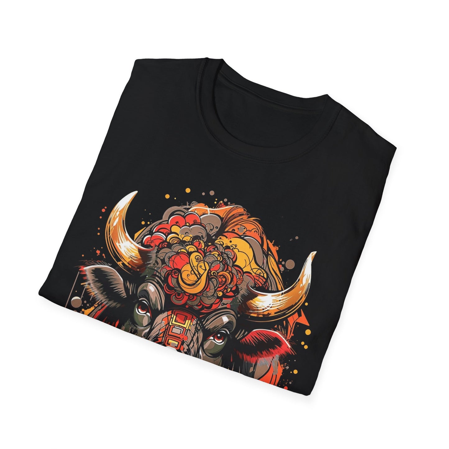 Bison head Softstyle T-Shirt