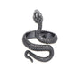 Antique Silver Plated Lacquer Snake Ring