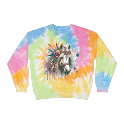 Boho Horse Tie-Dye Sweatshirt