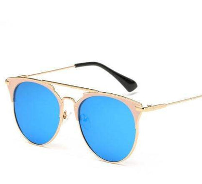 Luxury Vintage Round Sunglasses Women Brand Designer