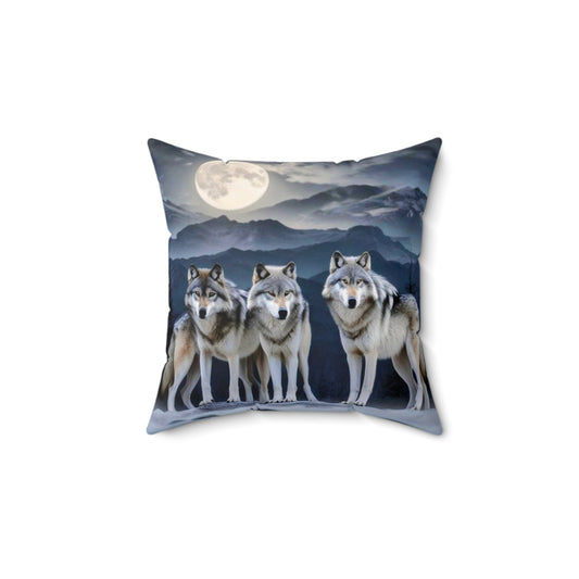 Wolves Pillow (square)