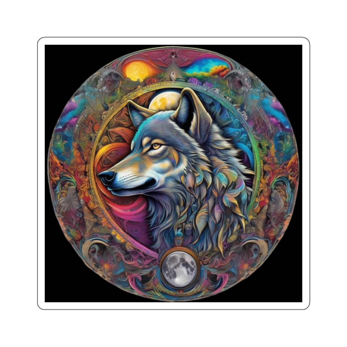 Mystic Wolf Stickers