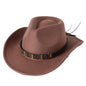 Woolen Hat Western Cowboy Top Hat Men's And Women's Curling Shell Accessories